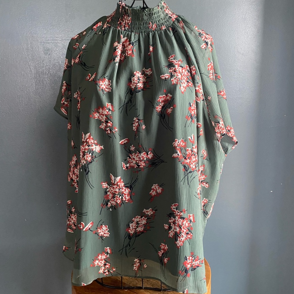 Floral Madewell Smocked Top